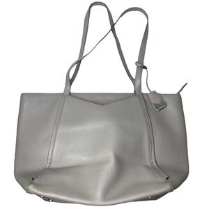 Michael Michael Kors Whitney Soft Grey Leather Shoulder Bag